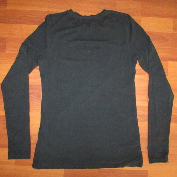 Unlisted Fleur de Lis Black Long Sleeve Tee - Med - Picture 5 of 7